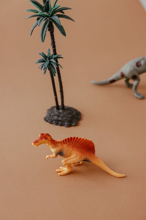 Spinosaurus Plastic Toy on a Surface