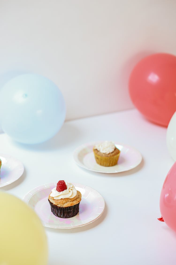 Cupcakes On Paper Plates