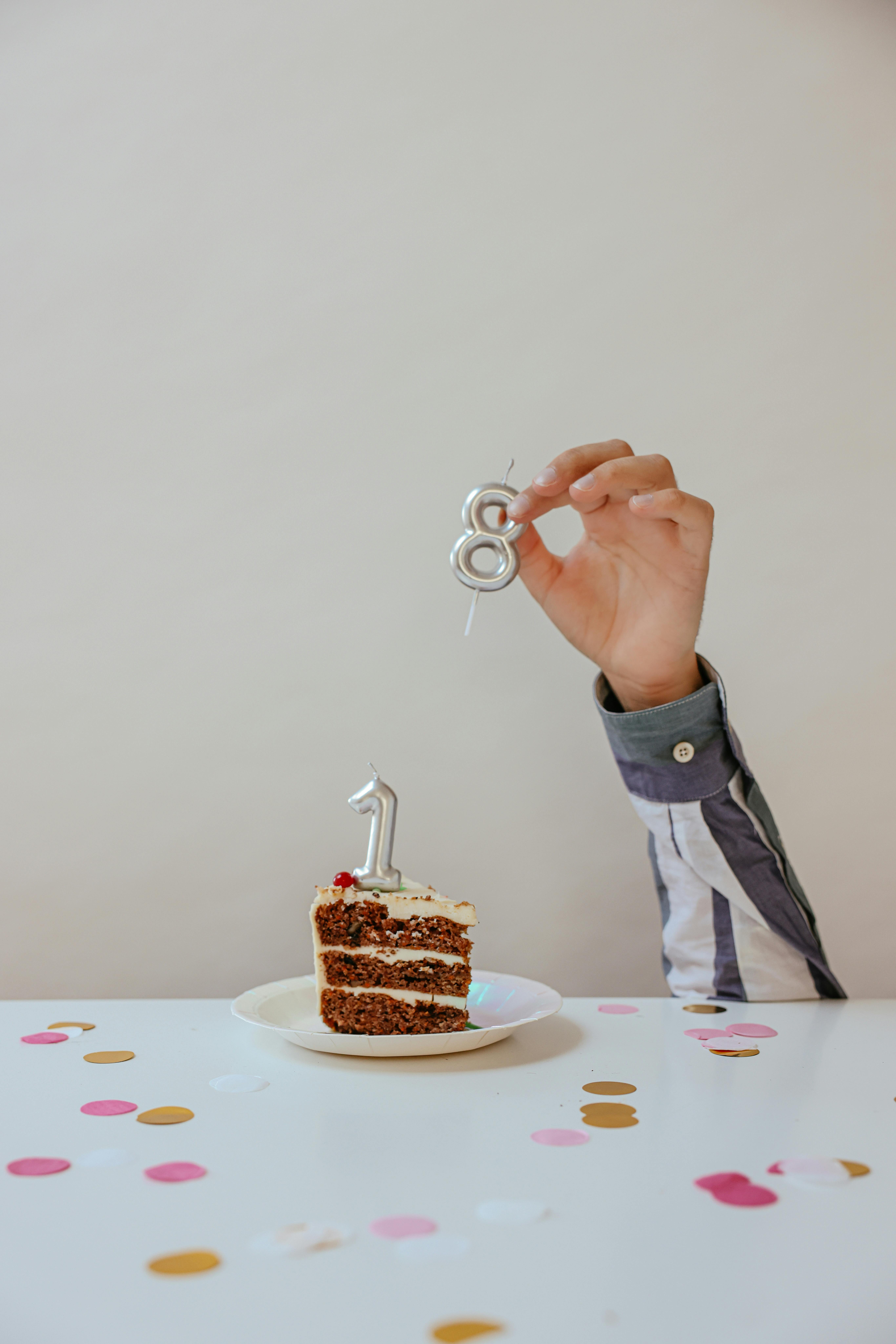 Free Photo | Man holding a birthday cake