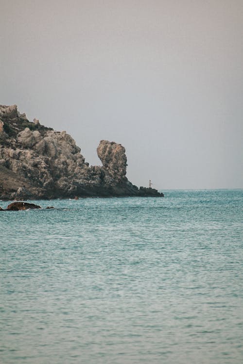 Foto d'estoc gratuïta de Costa, formació rocosa, horitzó