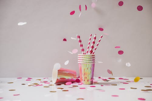 Falling Confetti in a Birthday party