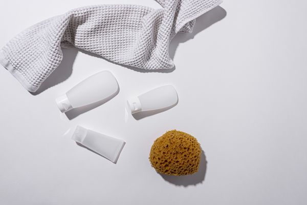 Minimal bathroom essentials — photo by Cup of Couple on Pexels