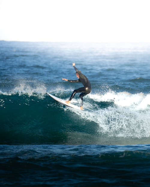 A Man Surfing 