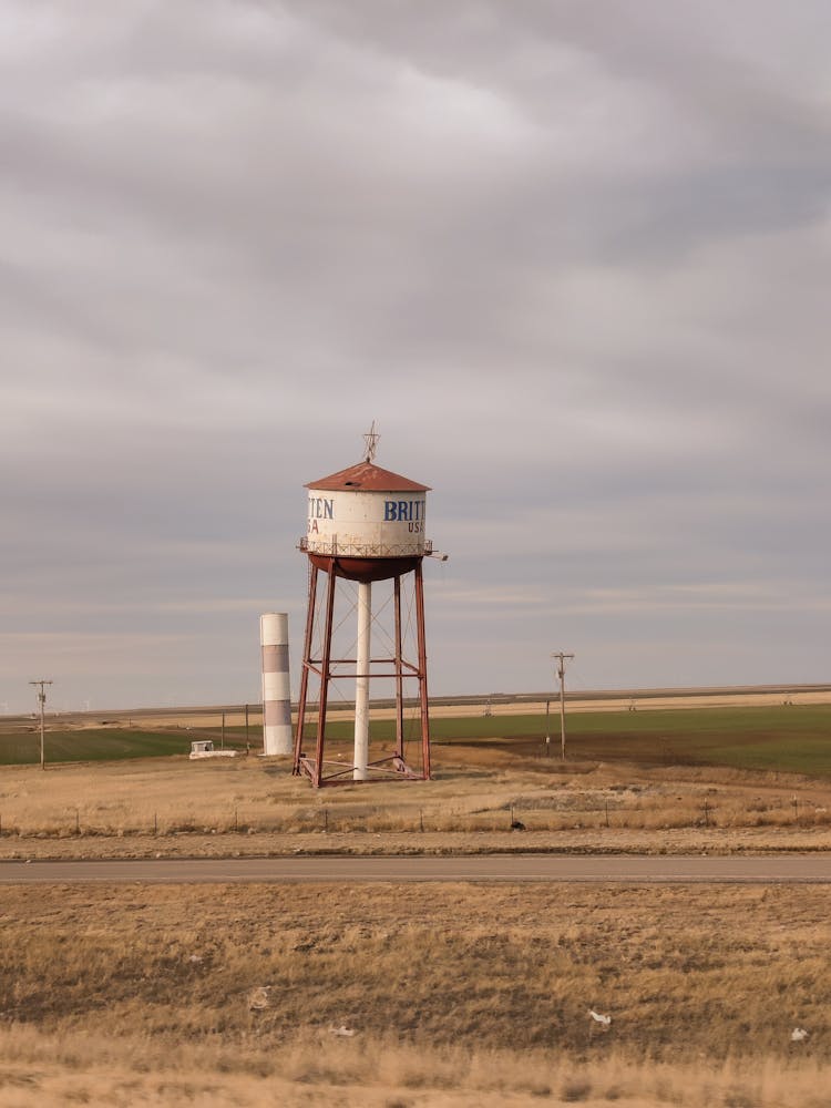 A Silo On A Farm