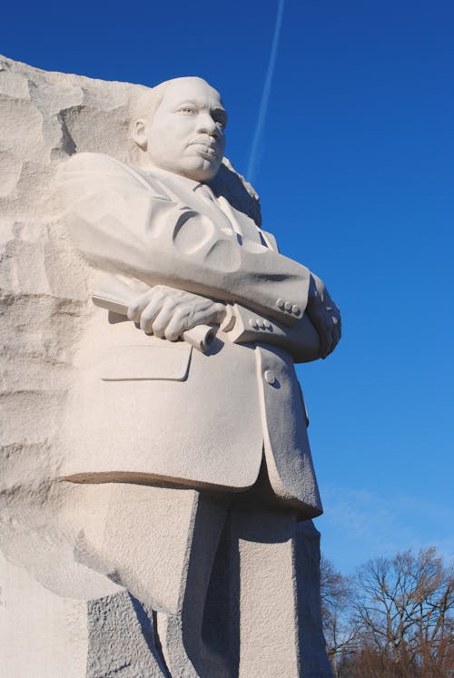 Close-Up Shot of Martin Luther King Jr. Memorial 