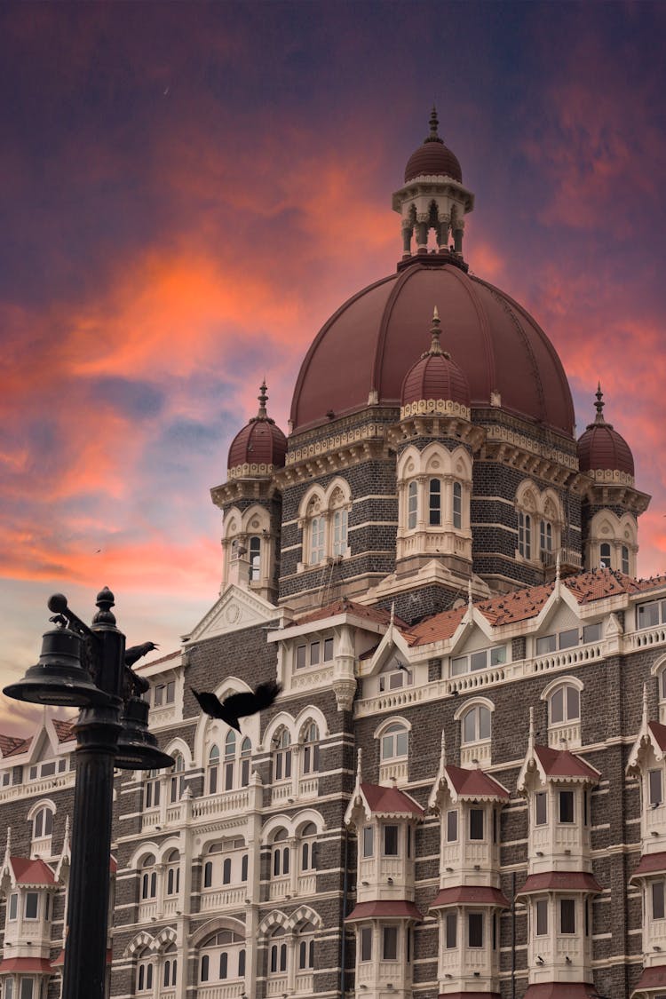 Taj Mahal Palace Under Dramatic Sky 