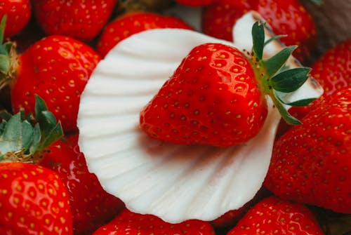 Close-Up Shot of Fresh Strawberries