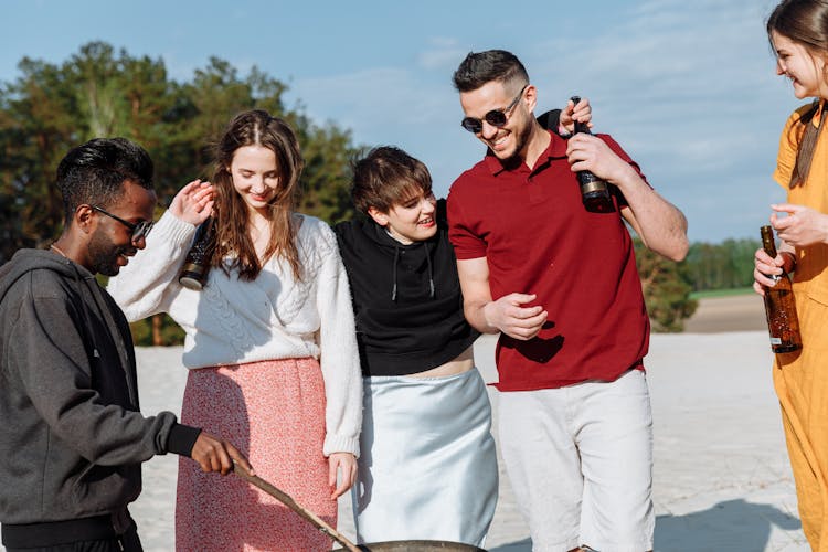 Group Of Friends Hanging Out