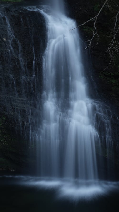 冬季, 水, 瀑布 的 免费素材图片