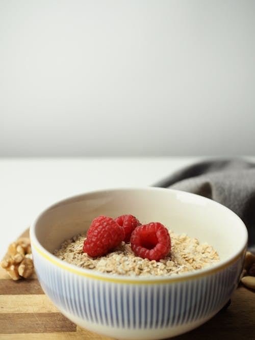 Close-Up Shot of an Oatmeal in a Bowl