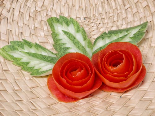 Ingyenes stockfotó élelmiszer dekoráció, friss zöldség, növényi faragás témában
