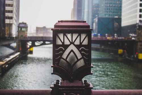 Closeup Photo of Bridge Lamp