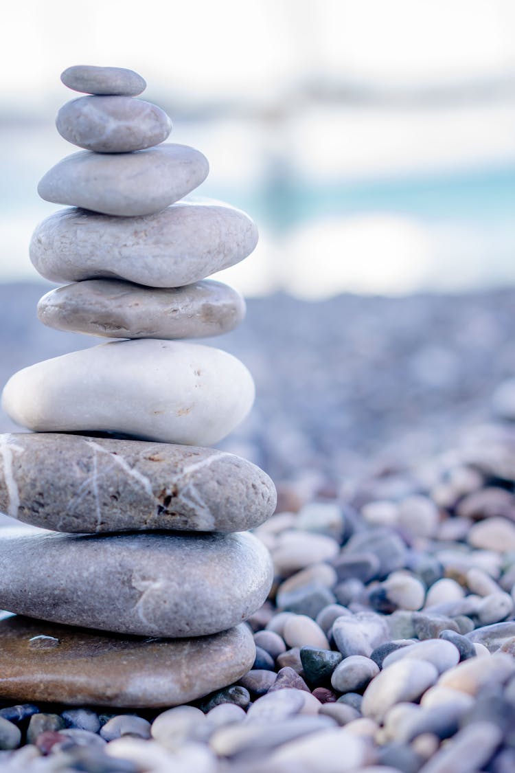 Stones Balanced And Stacked