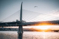 Golden Horn Bridge in Istanbul, Turkey