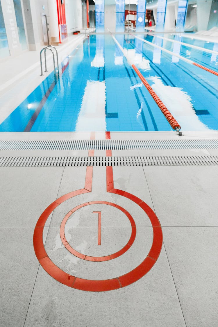 Numbers On The Swimming Pool Lane