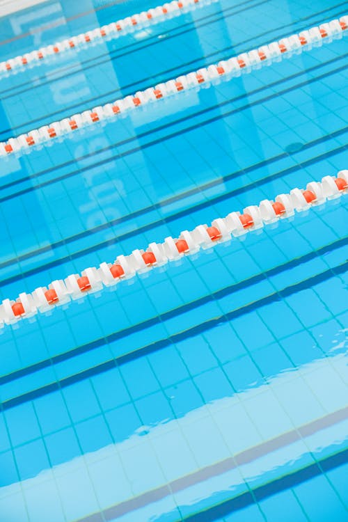 Close-up of an Indoor Swimming Pool 