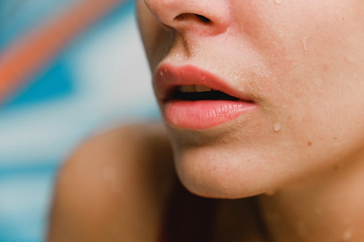 Close-Up Photo Of A Woman's Lips