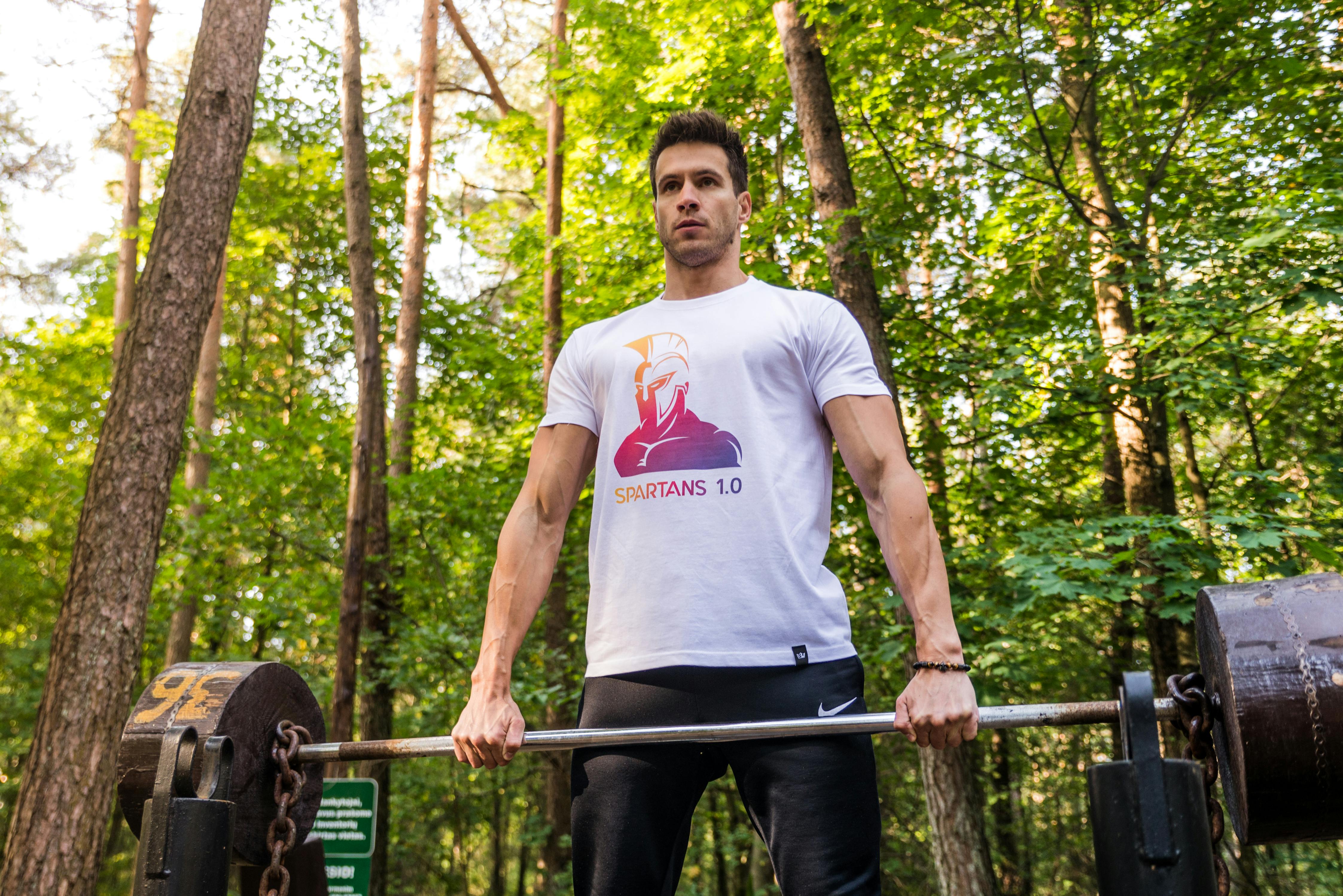 Free stock photo of fitness, forest, forest workout