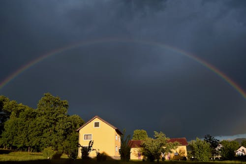 Free stock photo of after rain, rainbow, rainbow background