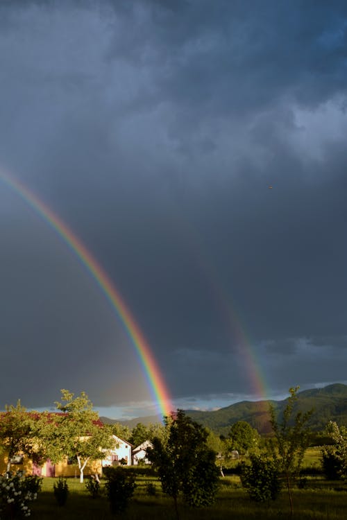 Free stock photo of after rain, rainbow, rainbow background