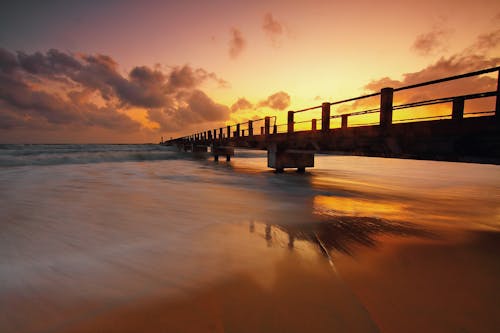 Silhouette Of Pier 