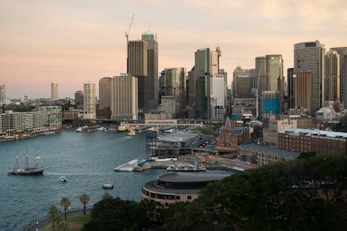 Free Aerial Photographyof a City in Sydney Stock Photo