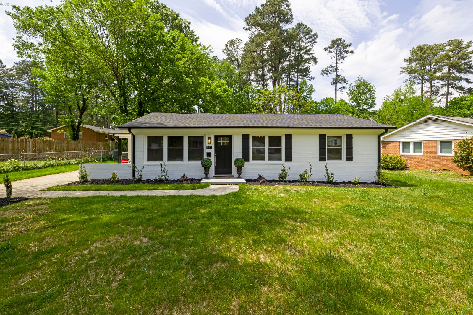 Single-family home being renovated