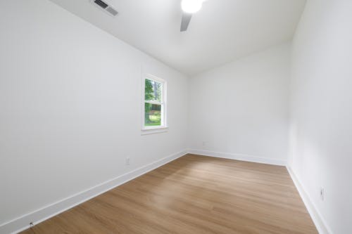 Free Single Window in a Room with White Walls Stock Photo