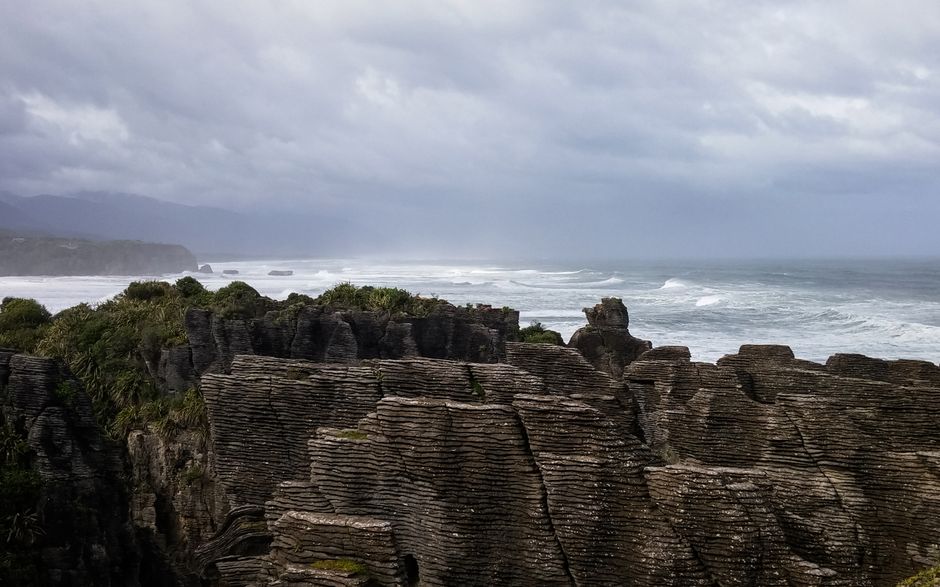 6. Pancake Rocks and Blowholes, Punakaiki 6. Pancake Rocks and Blowholes, Punakaiki