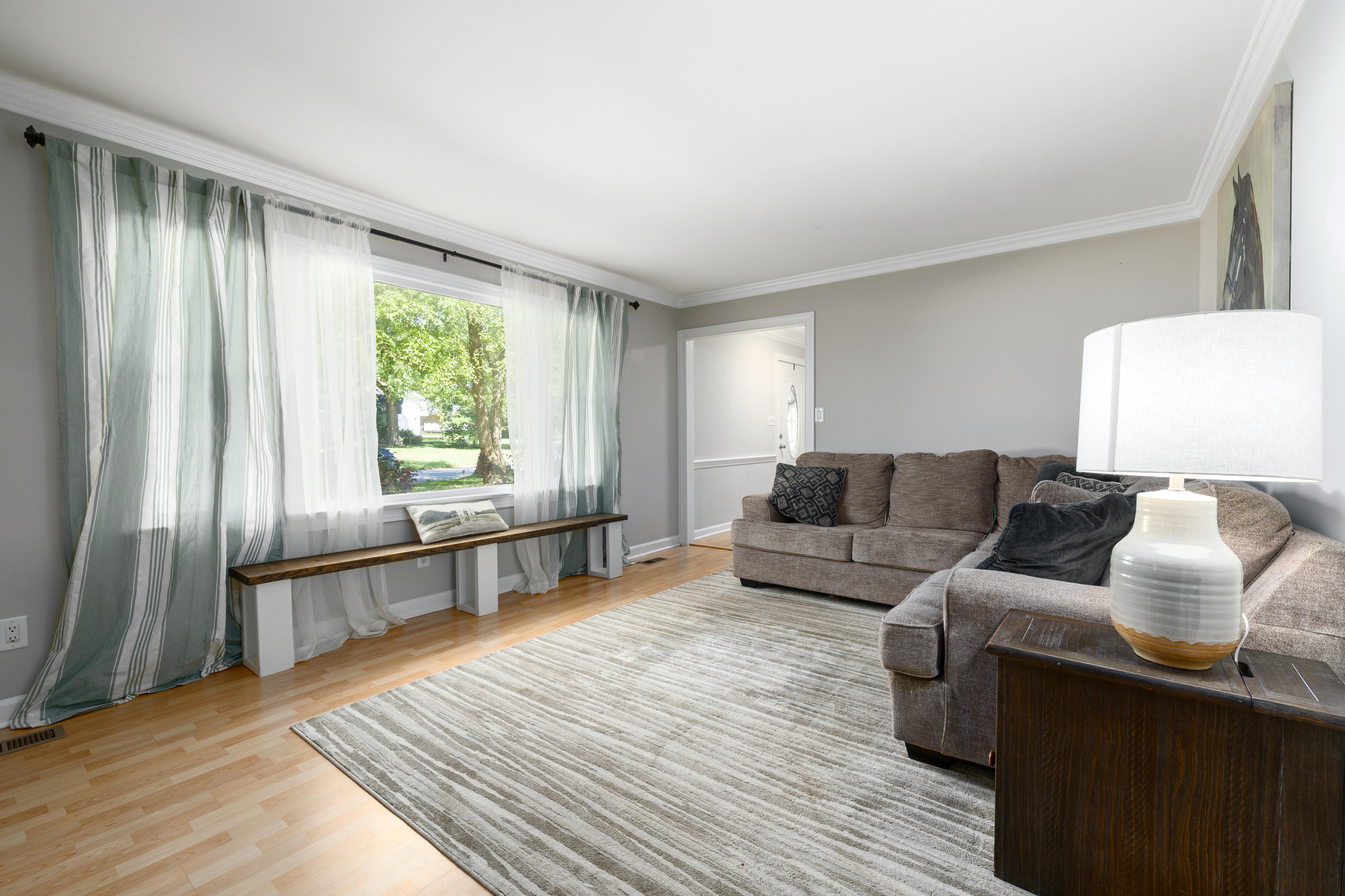 A Gray and White Themed Living Room · Free Stock Photo