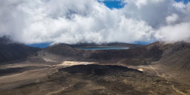 Aerial Photo Of Lake Under Clouds