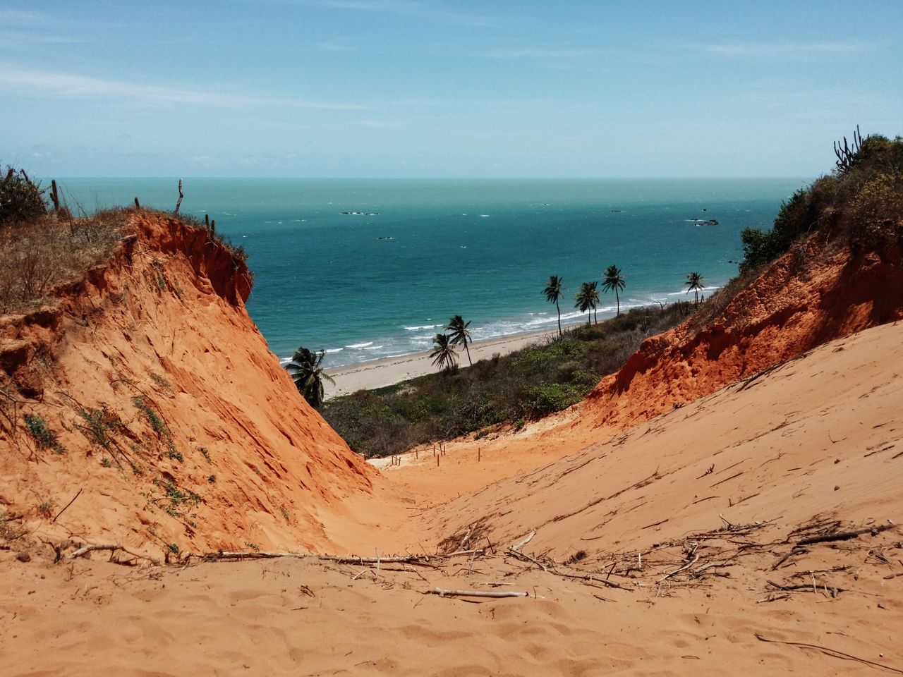 explore the stunning canoa quebrada cliffs overlooking the turquoise o