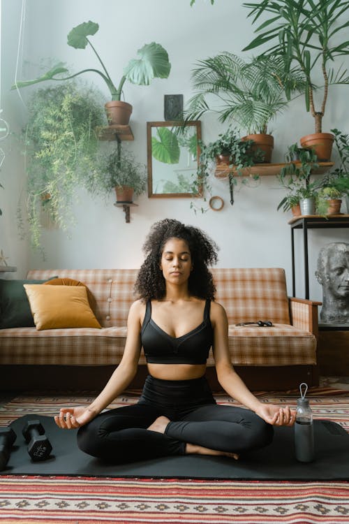 Free Photo of a Woman Meditating Stock Photo