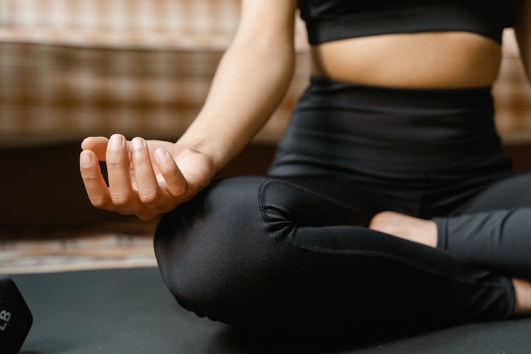 A Woman Meditating