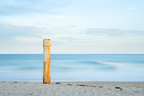 Post on a Beach