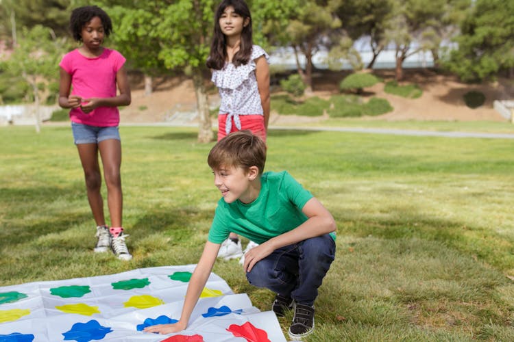 Kids Playing At The Park