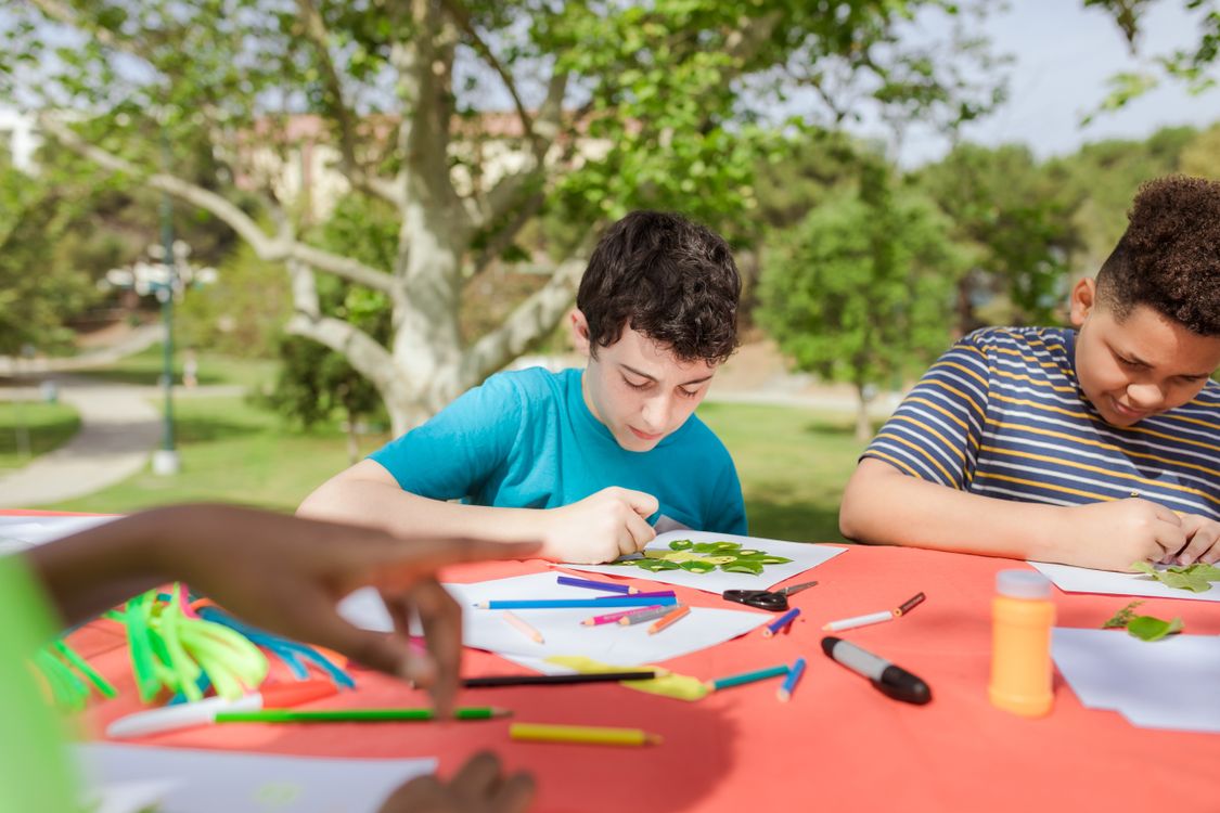 Boys Making Artworks · Free Stock Photo