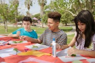Free stock photo of adolescent, adventure, art camp