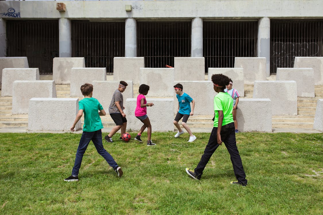 Children Playing Football