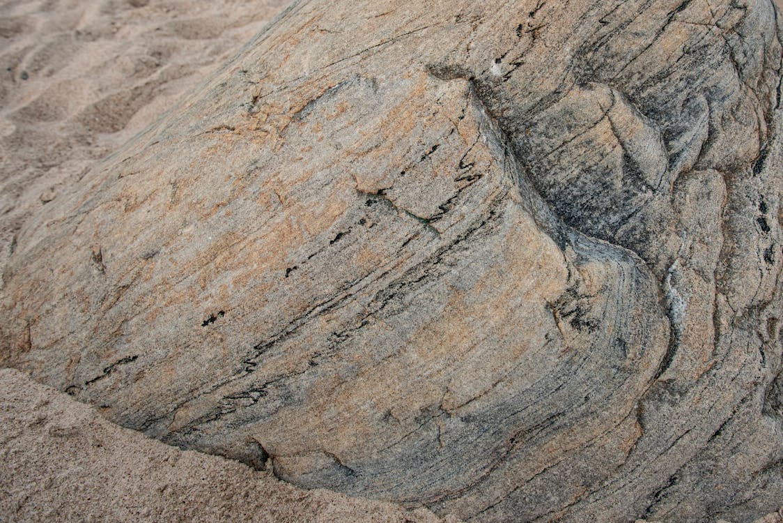 Brown and Gray Rock Formation