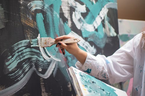 Free Photo of a Person Painting Stock Photo