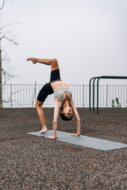 Woman Doing a Back Bend