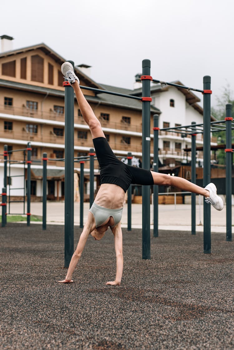 Woman Doing Tumbling