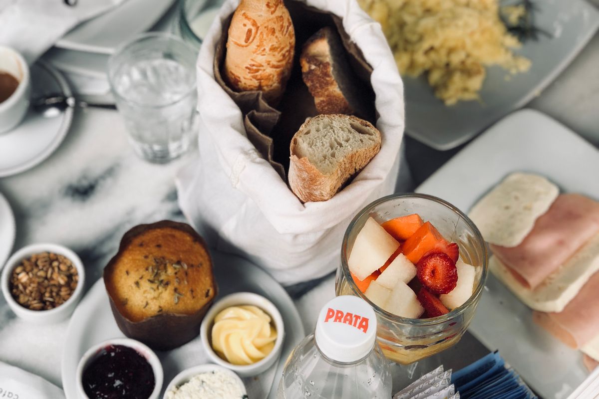 Brunch table spread