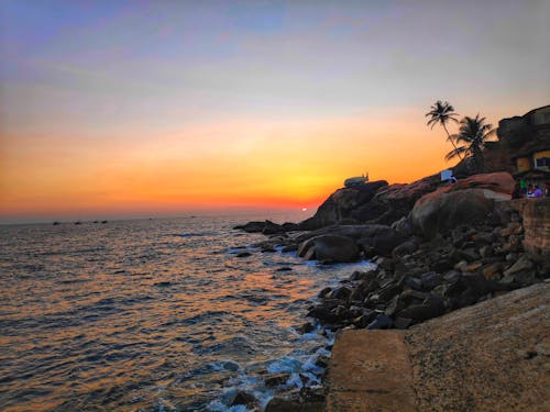 Free stock photo of beach sunset, coast, coastal landscape