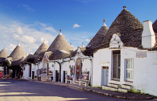 探索阿尔贝罗贝洛这座风景如画的小镇，欣赏其独特的特鲁利传统建筑