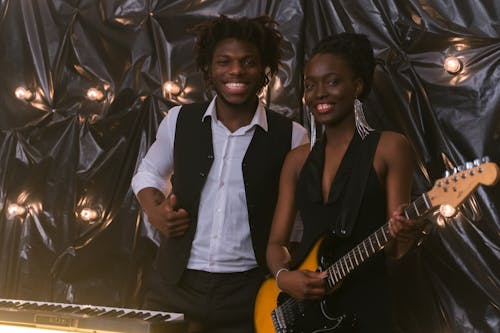 Free stock photo of african american, guitar, guitarist