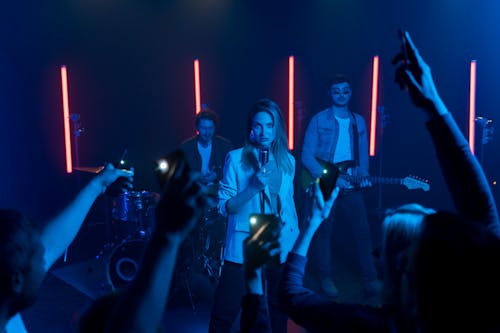 Band Playing Music in the Nightclub