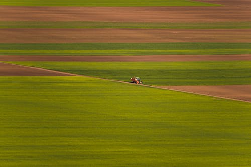A Tractor in a Field