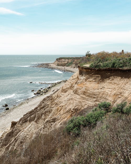 Scenic View of Rocky Mountains near the Sea